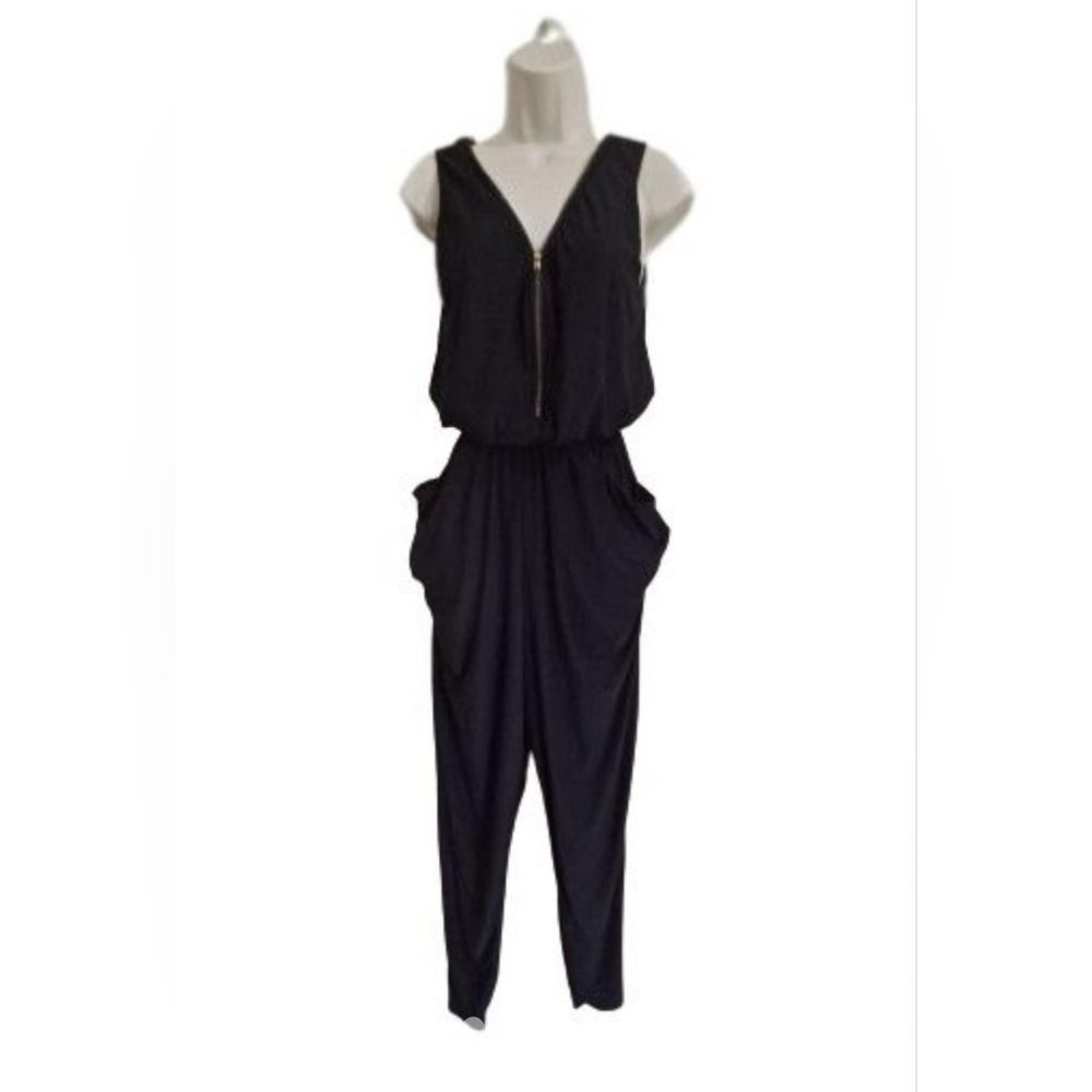 Forever21 Sexy Gild Zipper & Black Jumper Romper Size S - Picture 6 of 12